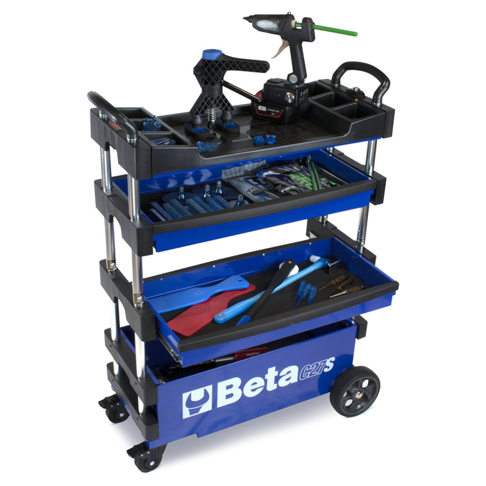 Beta Blue Collapsible Portable Tool Cart — Keco Tabs
